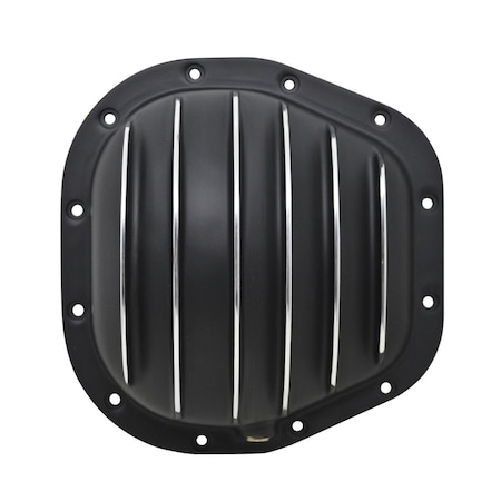 Handson Aluminum Rear Differential Cover 10.5 in. RG 12 Bolt - Black for 1986-Up Ford Sterling F-250-F-350 HA1320691